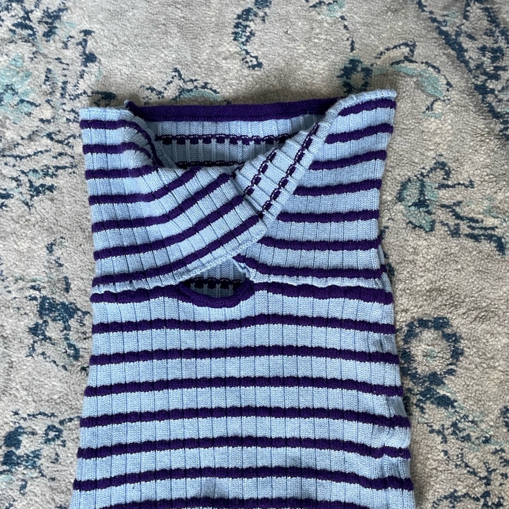 striped tube top